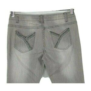 Jane Doe Studded Skinny Jeans Women Size 3 4 Gray